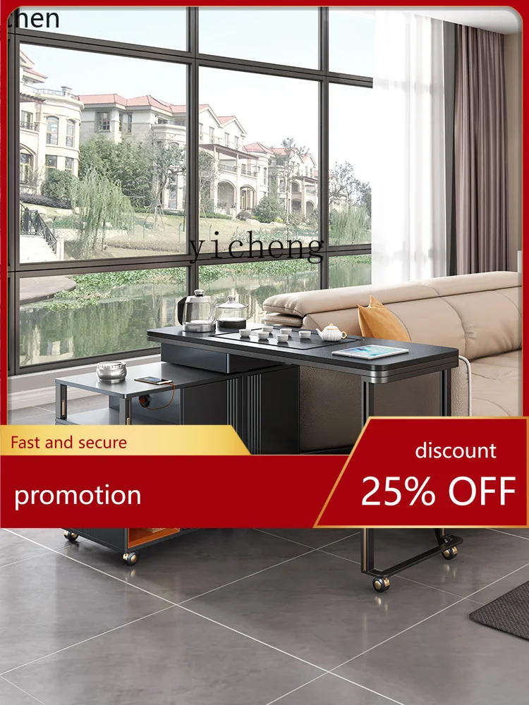 YFY Movable  Table Household Water Boiling Kettle Integrated  Table  Table with Wheels Small  Trolley