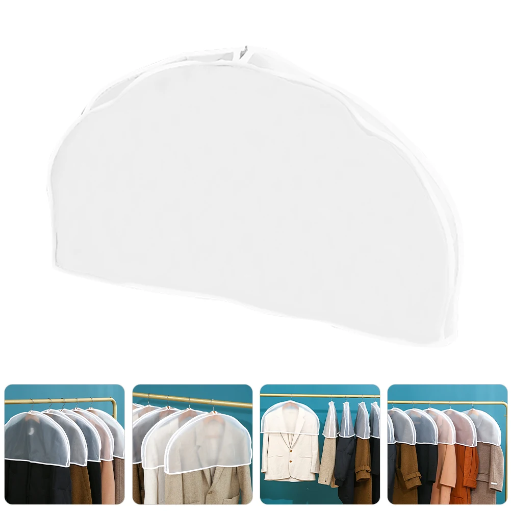 

6 Pcs Garment Shoulder Covers Clothes Dust-proof Transparent Hanger Bags Suit Closet Travel Storage Protective Cover