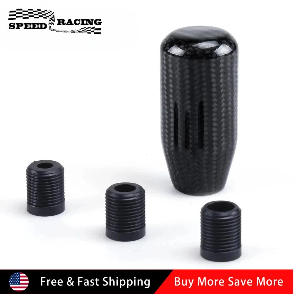 العالمي سباق ريال ألياف الكربون والعتاد التحول المقبض ناقل الحركة اليدوي شيفتر رافعة المقبض لميتسوبيشي تويوتا الأسود SK-1038