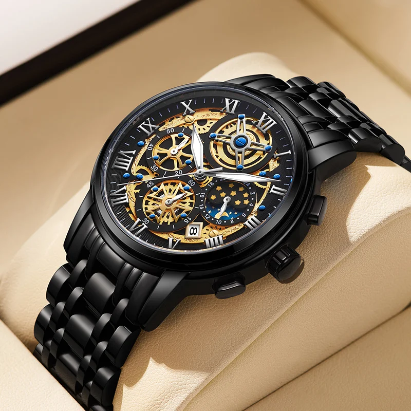 

LIGE Men's watches Luxury Quartz Wristwatch Waterproof male watch Chronograph military watches men casual fashion reloj hommes