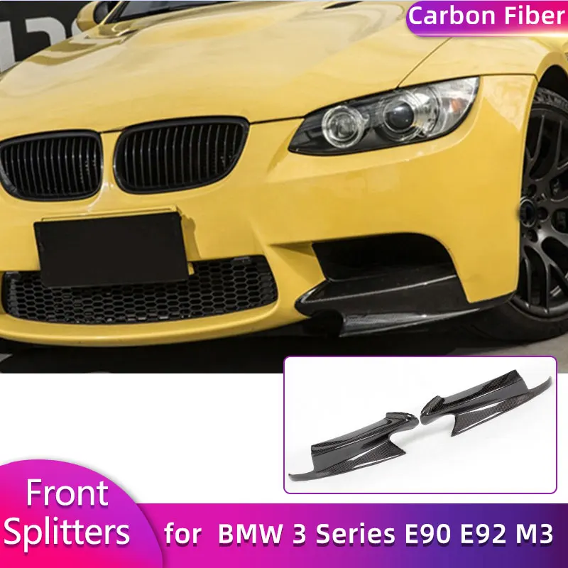 

Carbon Fiber Front Bumper Splitters Flaps Cupwings for BMW 3 Series E90 E92 M3 2008-2014 Car Racing Front Splitters Body Kits