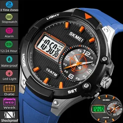 Skmei Luxury Casual 10Bar Waterproof Sports Digital Watches For Men Alarm Chrono LED Outdoor Wristwatches Relogio Masculino