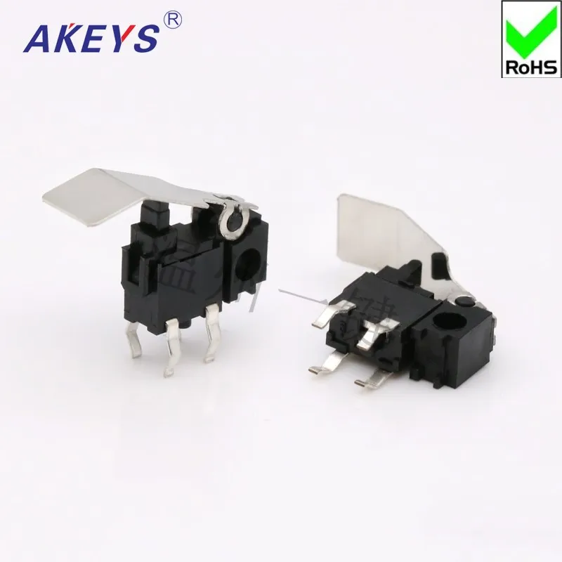 10 pcs KFC-W7-05D Micromotion Limit Switch Game Switch Reset Micromotion Detection Key Two Foot Holes Big Handle