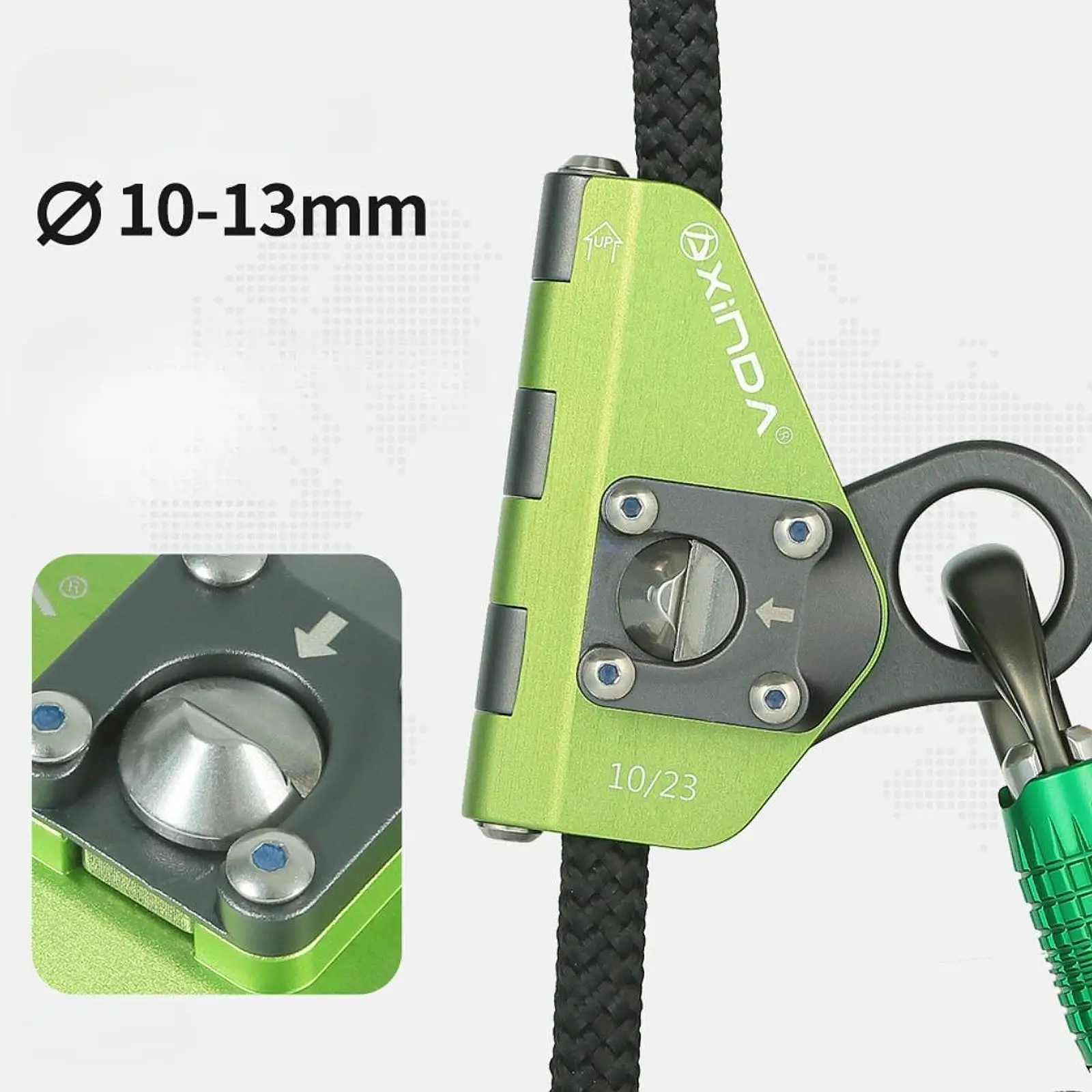 

Tree Climbing Rope Grab Ascender Belay Device Outdoor Rock Climbing Caving Rigging Rope 9-13mm