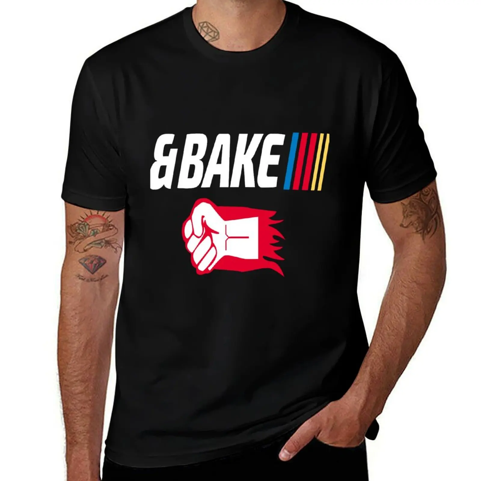 Shake and Bake Couples , Bake T-Shirt Basic Short Sleeve Cotton Blend T-Shirt