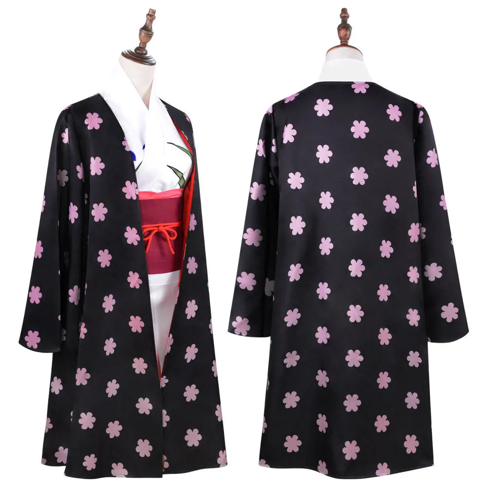   コスプレ衣装 ゴーストアイランドアーチ ニコ・ロビン 着物 アニメ ハロウィンコスチューム 女性用伝統的な舞台衣装