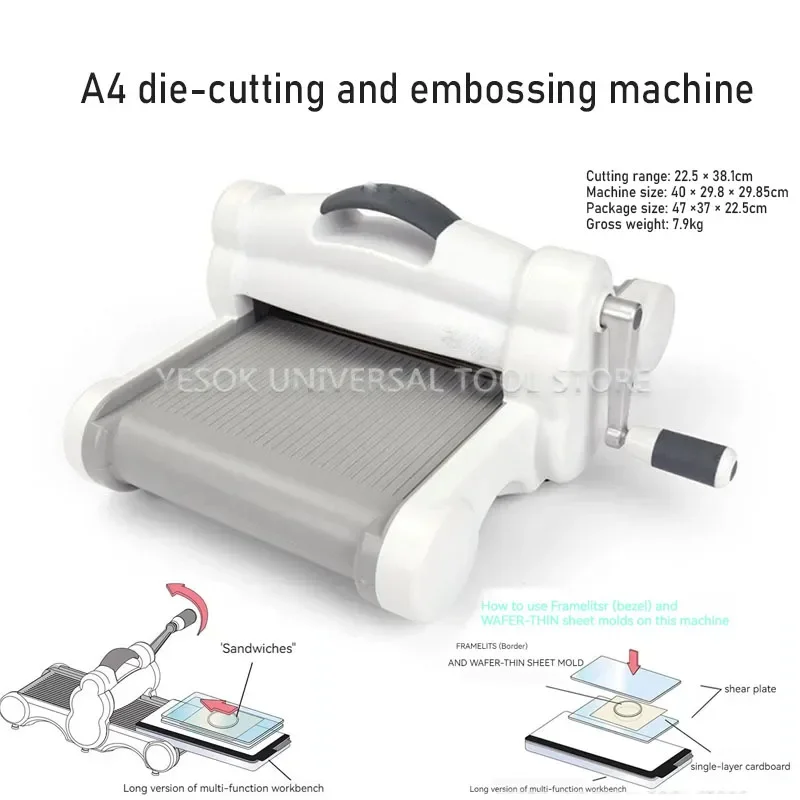 A4 Die Cutting Embossing Machine Scrapbooking Cutter Die Cut Paper Cutter Photo Album Crop Art Embossing DIY Craft Tools