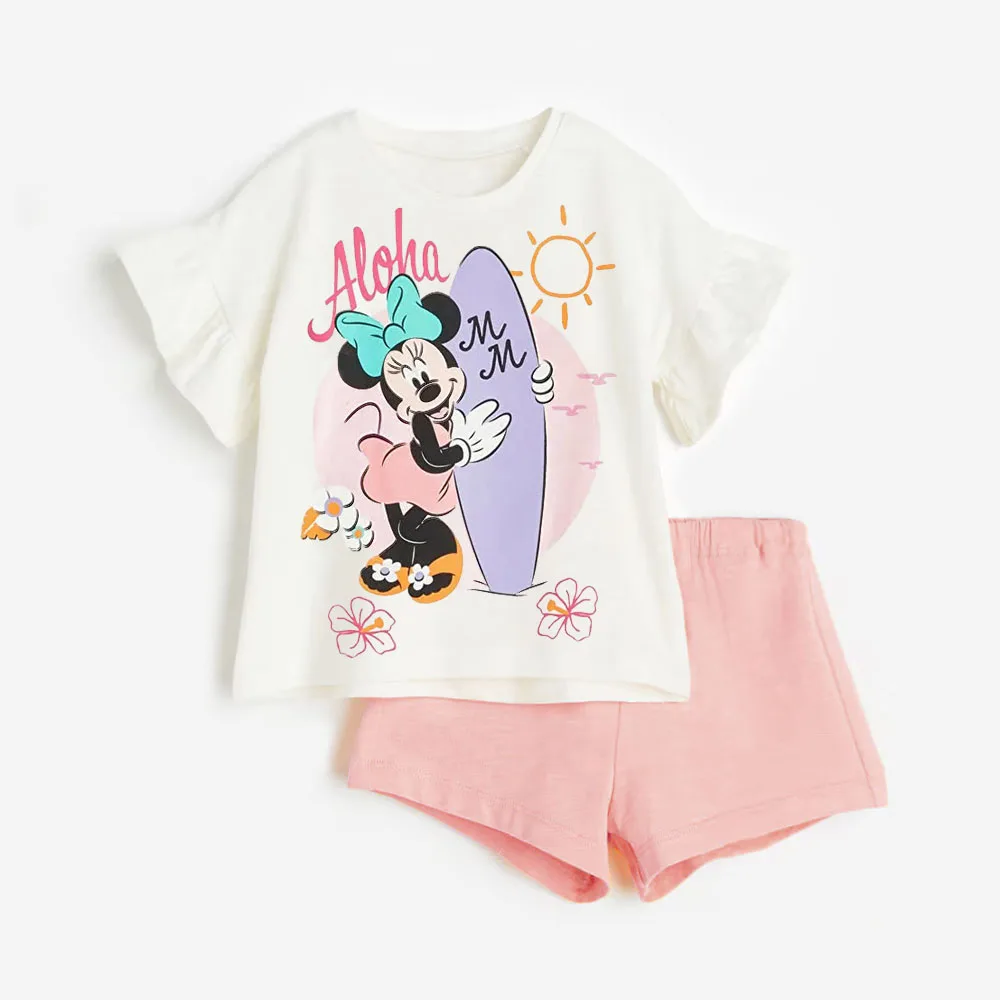 2Pcs Summer Baby Girl Clothees Sets Infant Girl Clothing Kids Holiday Clothes Kids Clothes Suit image 3