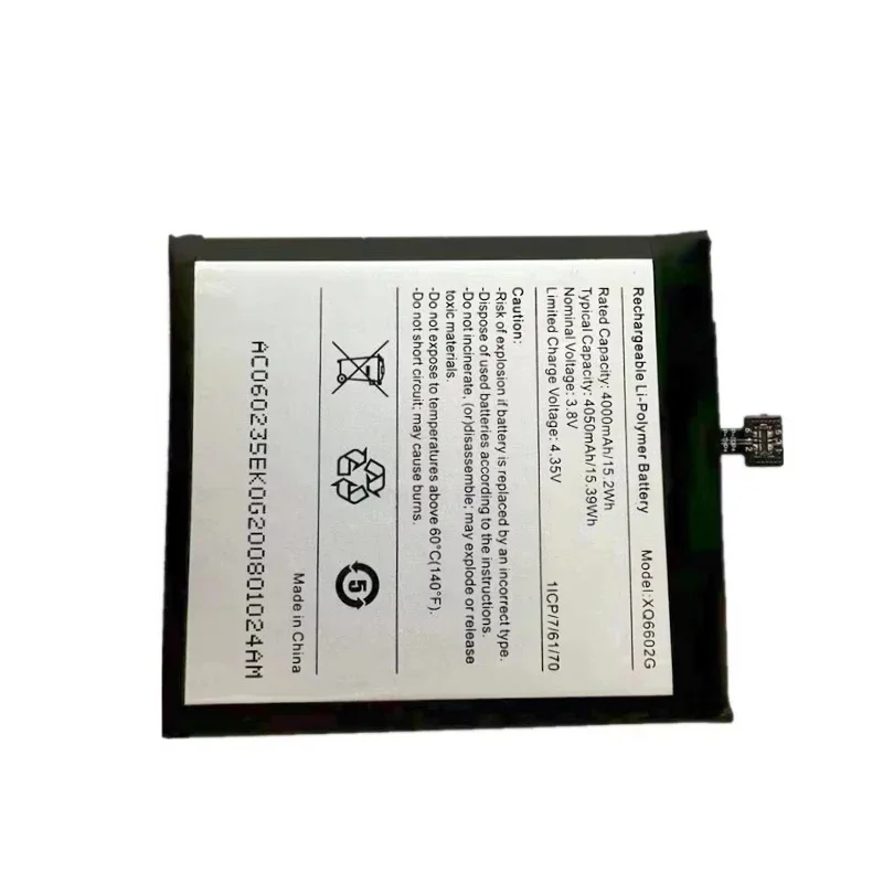 New XQ6602G 3.8V 4050mAh 15.39Wh Repalcement Mobile Phone Battery for Caterpillar CAT S62 Batteries