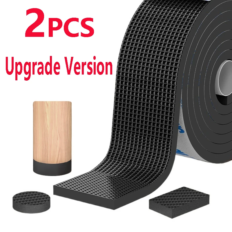 Thicken Non Slip Furniture Pads Self Adhesive Rubber Mute Mats Table Chair Foot Protection Pad Bumper Anti-Slip Pad DIY Shape