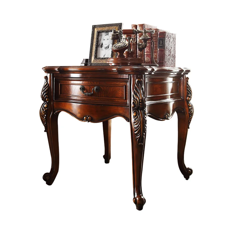 Side cabinet Solid wood corner few European side corner cabinets Small side table