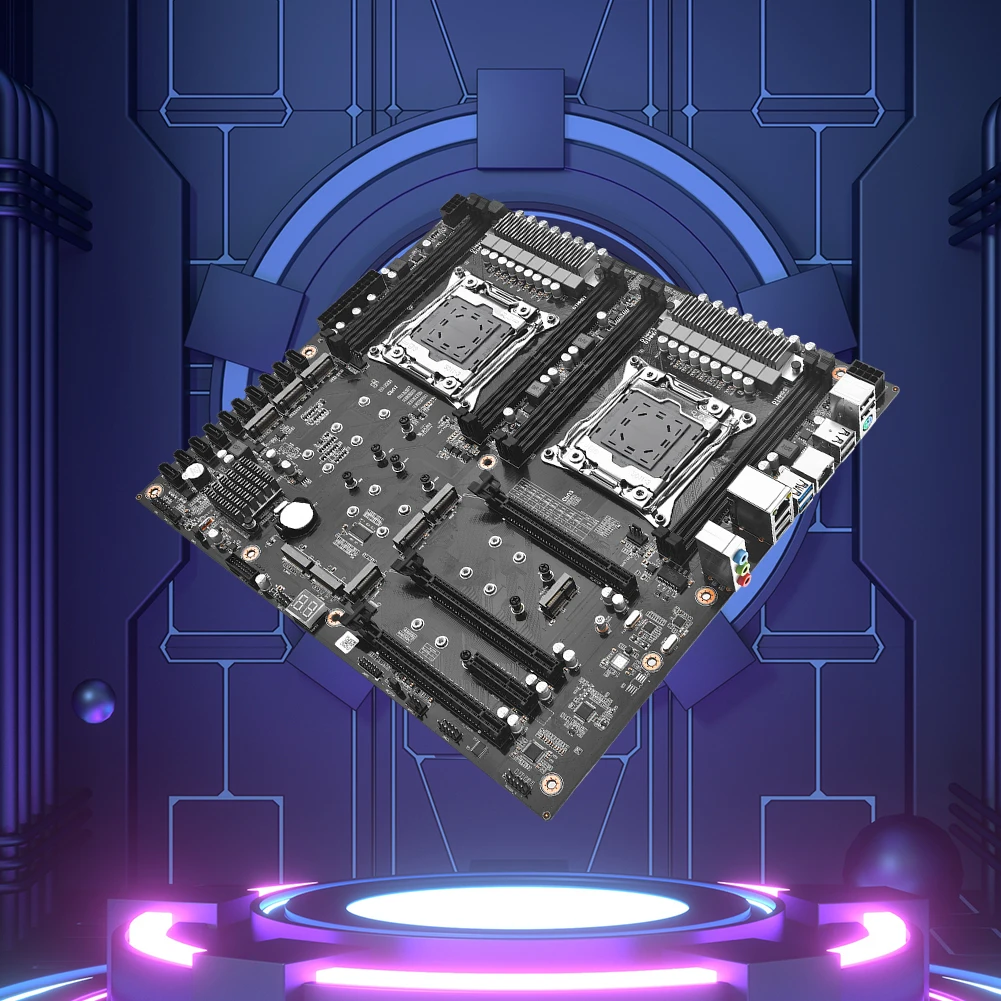 X99 D4 Dual Pro Motherboard 8 DDR4 Speichersteckplatz PC Mainboard 10 SATA 3.0 Schnittstelle Computer Hauptplatine