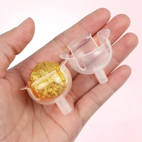 50 Pcs 초콜릿 토러스 발렌타인 홀더 웨딩 장식 안감 사탕 꽃다발 Diy 볼 스틱 플라스틱 키트 아기 만들기 1 장식