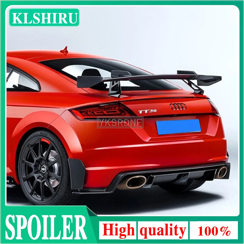 KLSHIRU Car Styling TT RS MK3 warhead speed Style Carbon Fiber Rear Spoiler Wing For AUDI TT Car styling spoilers