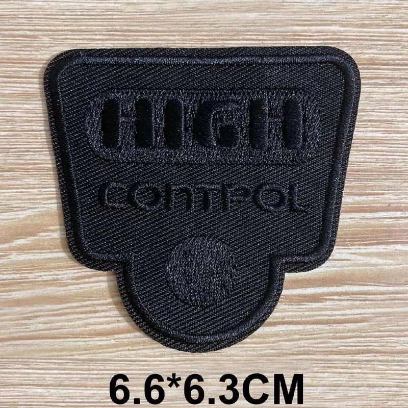 5 Stück/ Schwarze Kleidungsaufnäher, Stickerei-Applikationen, selbstklebende Aufnäher, zum Nähen oder Aufbügeln für Rucksack, Hut, Jacke – Detail 3