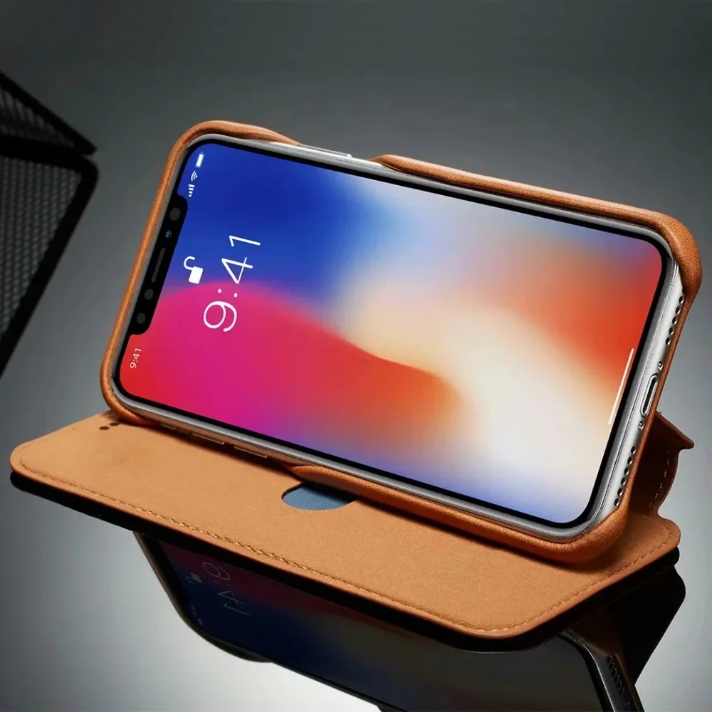 Luxury Ultra Thin Leather Case Flip Cover for Samsung S25 S24 S23 S22 FE Ultra Plus A52 A53 A54 Note 20 Ultra 8 9 10 Plus Case
