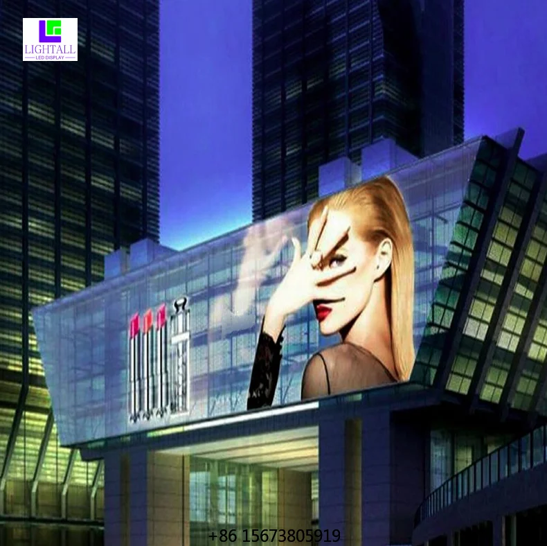 

Car Show Super Thin Clear Transparent Advertising Shopping Malls Showcase Window Glass Transparent Full Color Panel LED Display