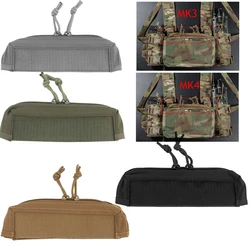Full Top Zipper Insert for MK3 / MK4 Chest Rig Tactical MK4 Chest Rig Micro Fight Zip Cover for Outdoor Camping Hiking Vest