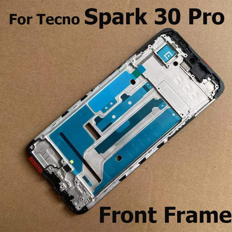 For Tecno Spark 30 Pro Middle Frame Faceplate Housing Chassis Front LCD Bezel Repair Parts Replacement KL7