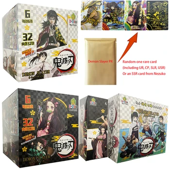 New Demon Slayer Card TCG Booster Box Packs Collection Nezuko Anime Games Kids Toys Birthday Gift