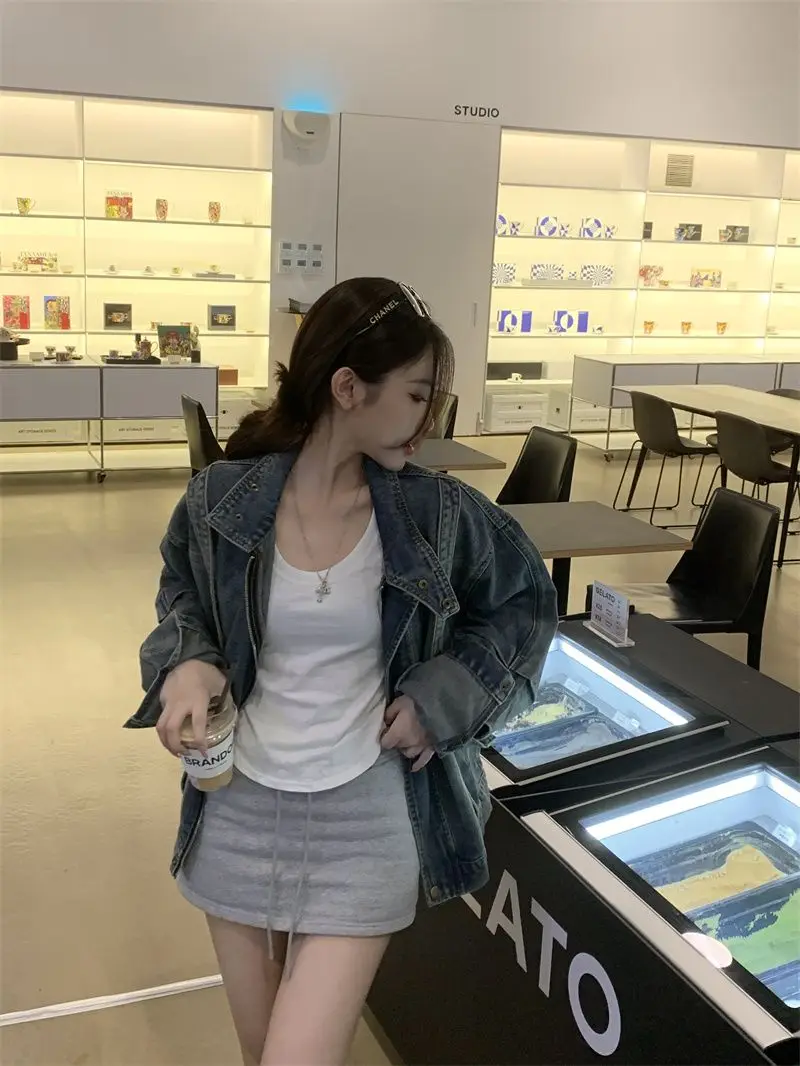 سترات نسائية كبيرة الحجم ملابس خريفية للسيدات 2025 برباط بقلنسوة وأزرار بسيطة للسيدات وجيب أمامي وأكمام طويلة دافئة #4