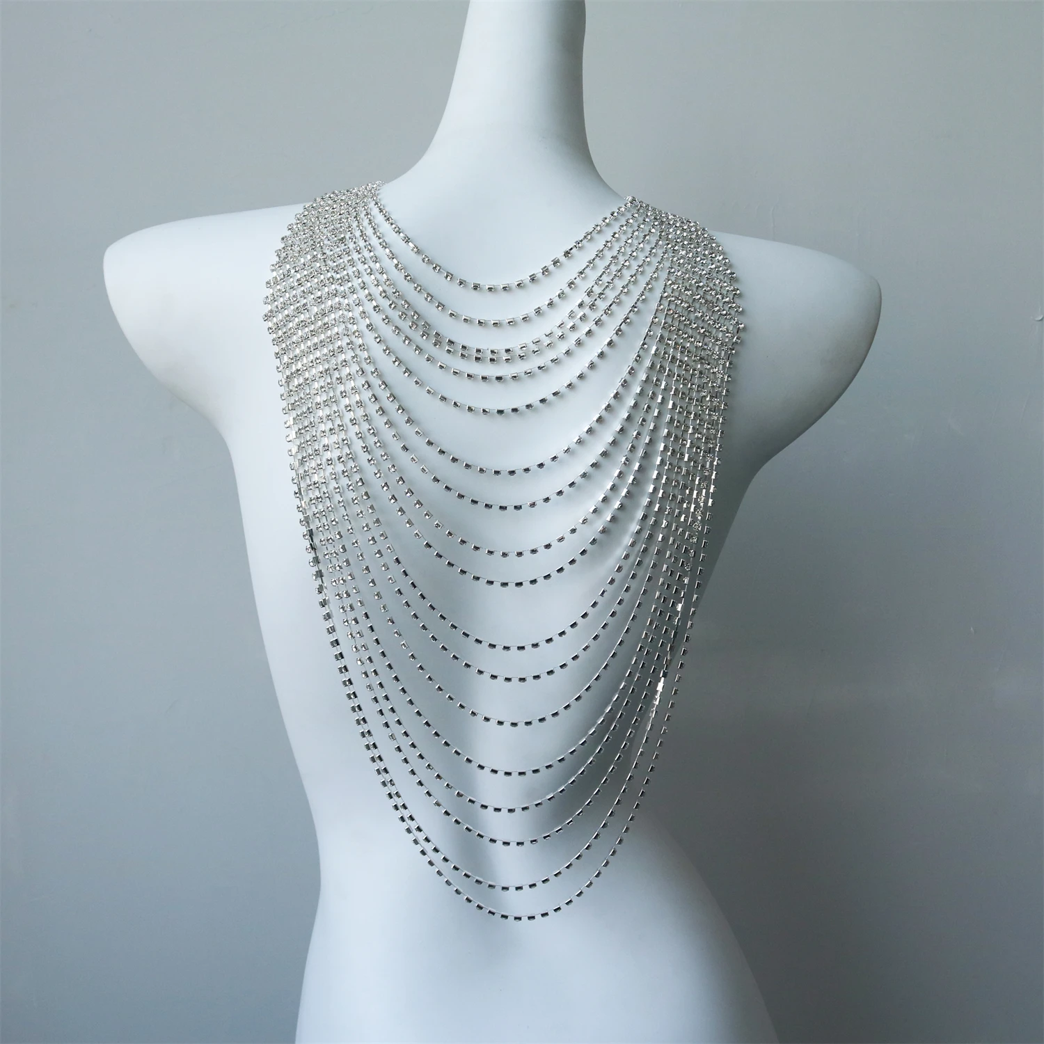 Stylish Multi-Layer Body Chain - Body Jewelry Rhinestone ulasan dan harga