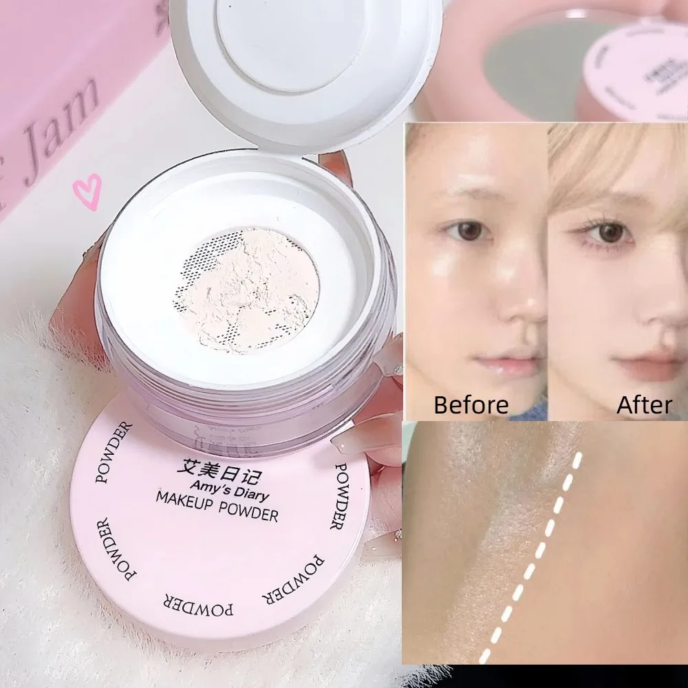 エアセッティングルースパウダー 透明感 ホワイト 長持ち マット仕上げ メイクアップ オイルコントロール カバー力 フェイスパウダー コスメ パフ付き