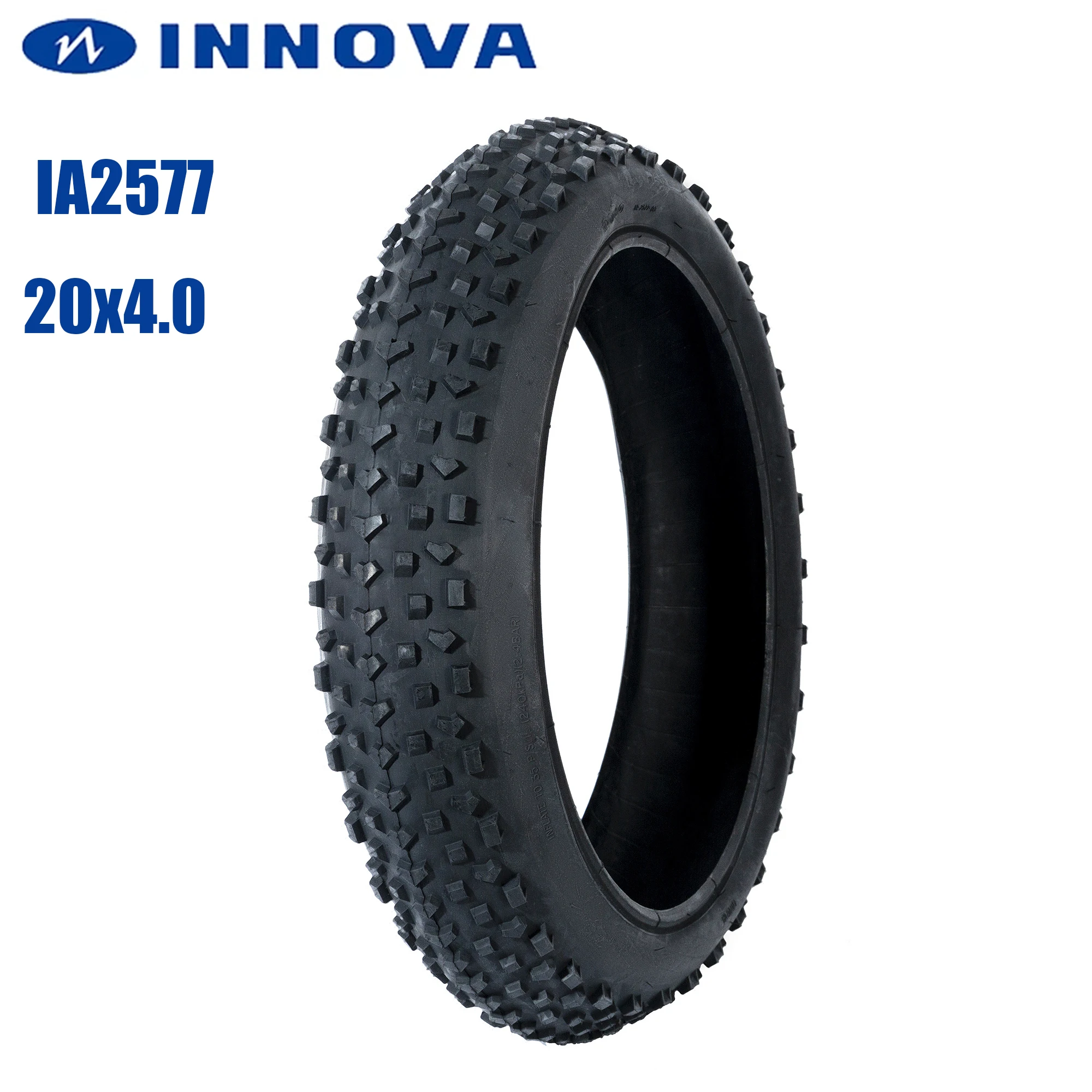 Innova 20x4.0 Fat Tire Snow Tire IA-2577 Original Black Blue Green Electric Bicycle Tyre 20x4.0 Mountain Bike Accessory and Tube