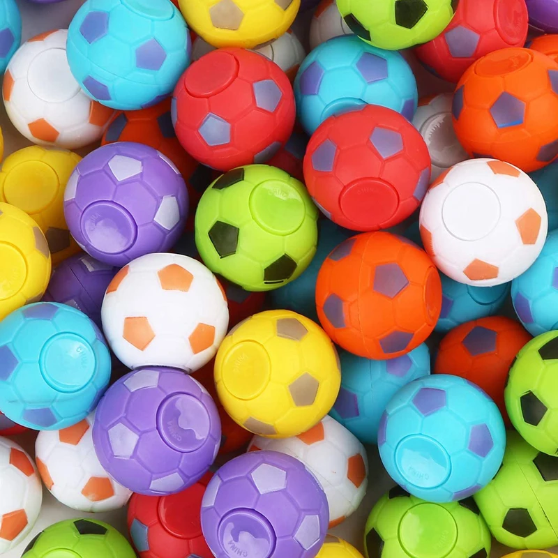 Ballon de football Fidget Spinner pour enfants, instituts soulignés, jouets d'anlande, faveurs de fête, prix de salle d'irritation, petits cadeaux, 5 pièces