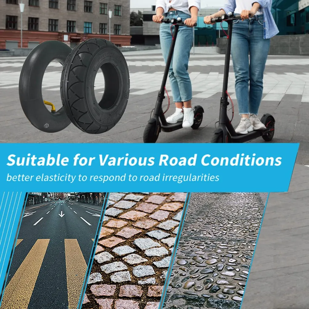 STOCK& 200X50 Tire&Inner Tube Set for E100,E150,E200,Power Core E100, 360,,EPunk,E-Scooter Tire