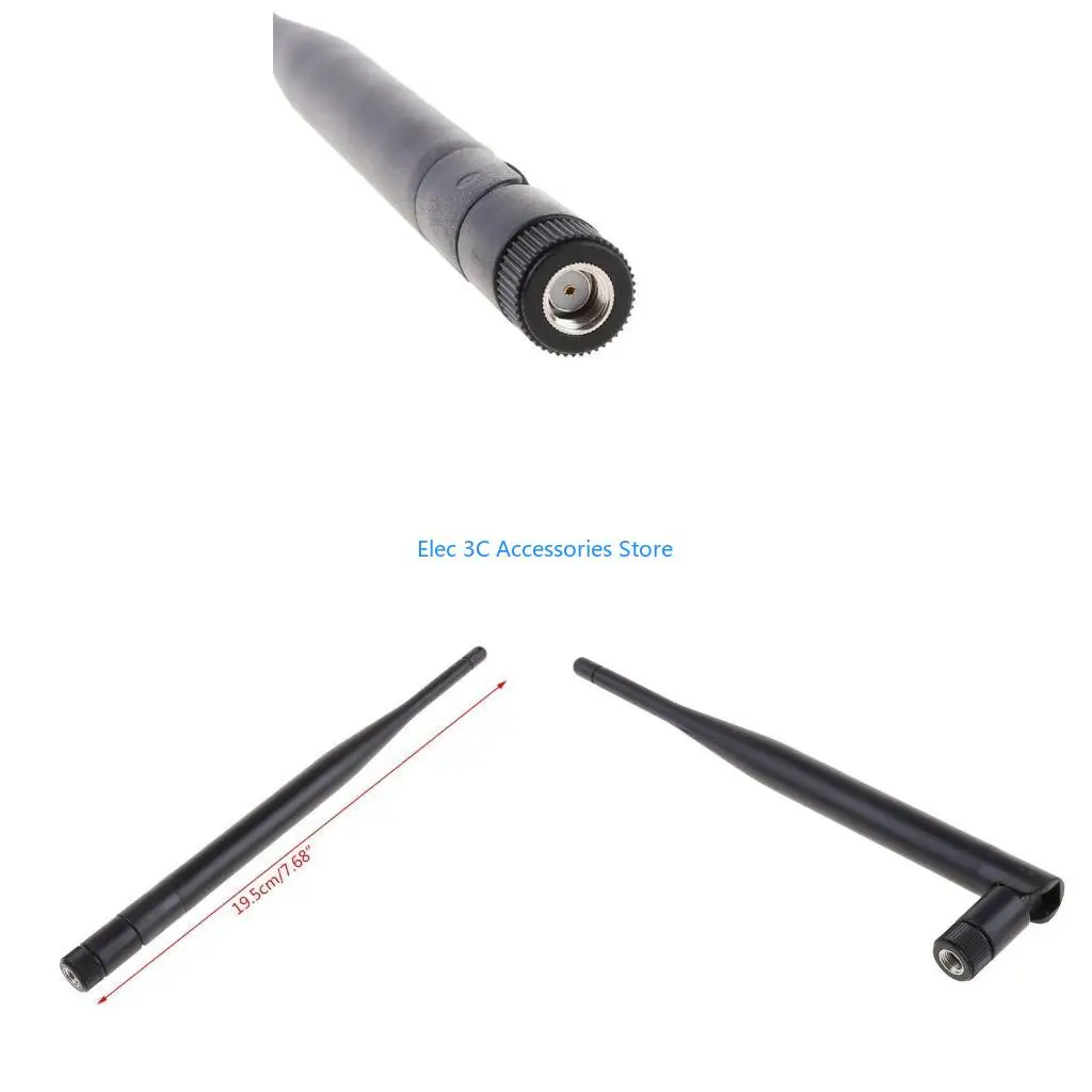 Y51A RP-SMA Male 868 MHz 5dBi Wireless Antenna Router Antenna+15cm RP SMA Female to I