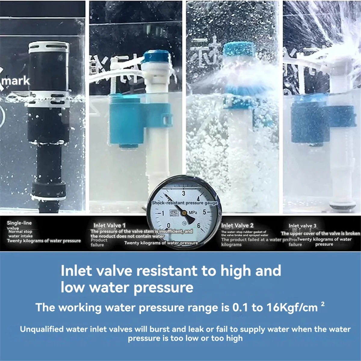 Popular_High Performance Universal Toilet Fill Valve Replacement Kit Brass