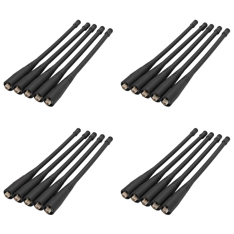 20 pz Dual Band Sma-Femmina 17 cm di Lunghezza Antenna Per Baofeng Uv-5R Uv-82 Gt-3 Uv-9R Più Walkie Talkie-ABJU