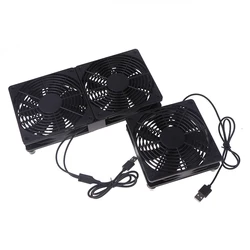 120Mm 5V USB Powered PC Router Fans Without/ With Switch Cable Single/ Dual High Airflow Cooling Fan For Router Modem Receiver