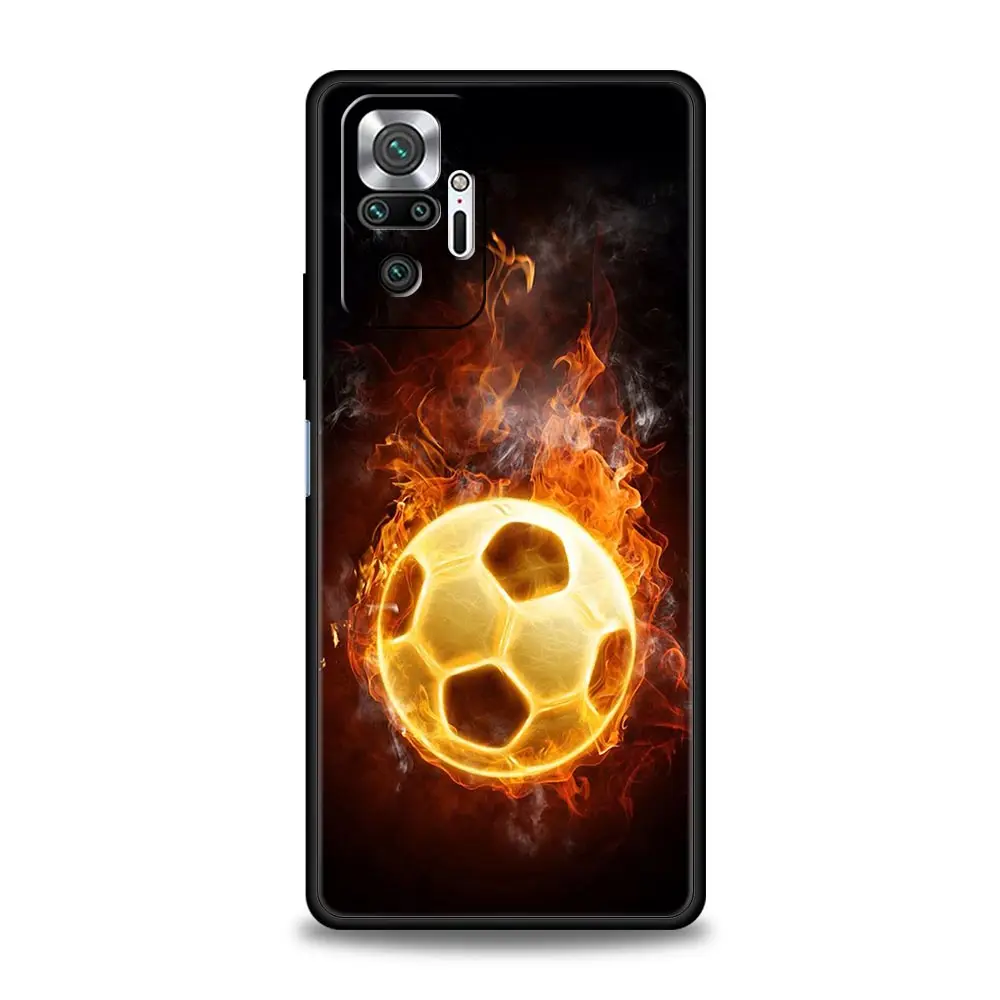 Phone Case For Xiaomi Redmi Note 14 13 12 5G 9S 9 10 11 Pro Plus 4G 9T 14C 13C 12C 10C 9C 9A Cover Football Passion Soccer Ball