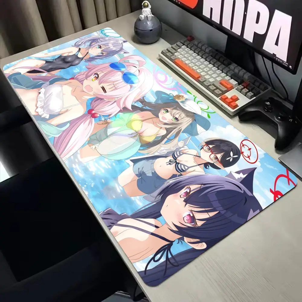 XXL Große Schreibtischunterlage Mauspad Tastaturpad Blau Archivspiel Mauspad 400X900 Mousepad XXL 1200x600mm