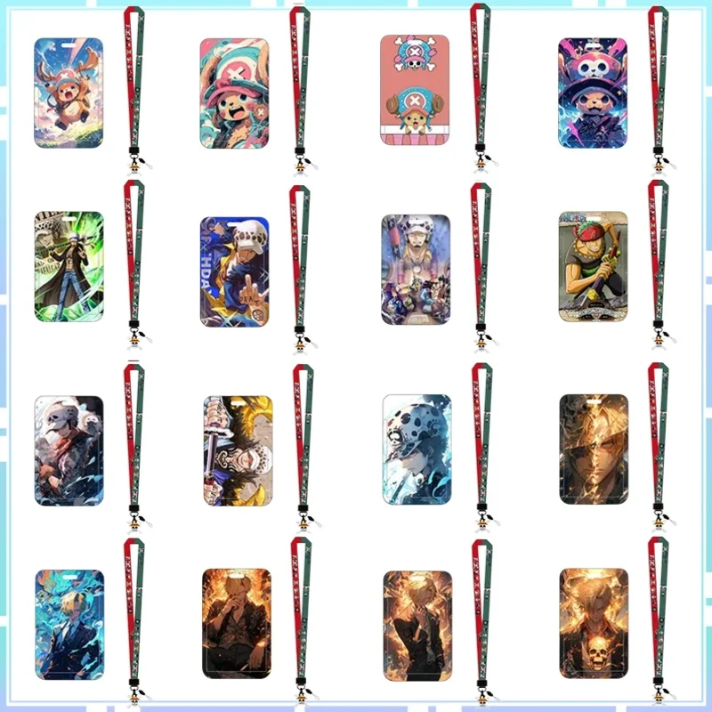 

New One Piece Card Sleeve for Student ID Work Badge Transportation Card Kindergarten Pickup Card Ins Cartoon Anime Surprise Gift