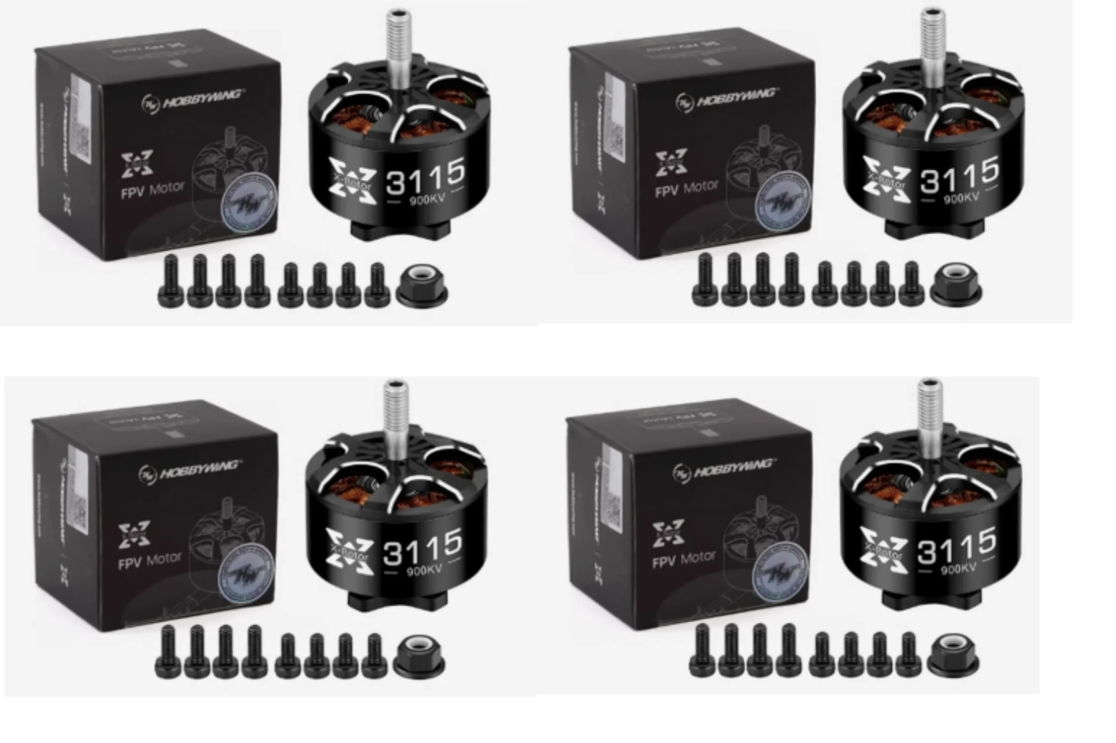 4pcs Hobbywing XRotor 3115 900KV 1050KV 3110 900KV 1150KV 6S Brushless Motor for FPV Freestyle 9inch 10inch Long Range Drones