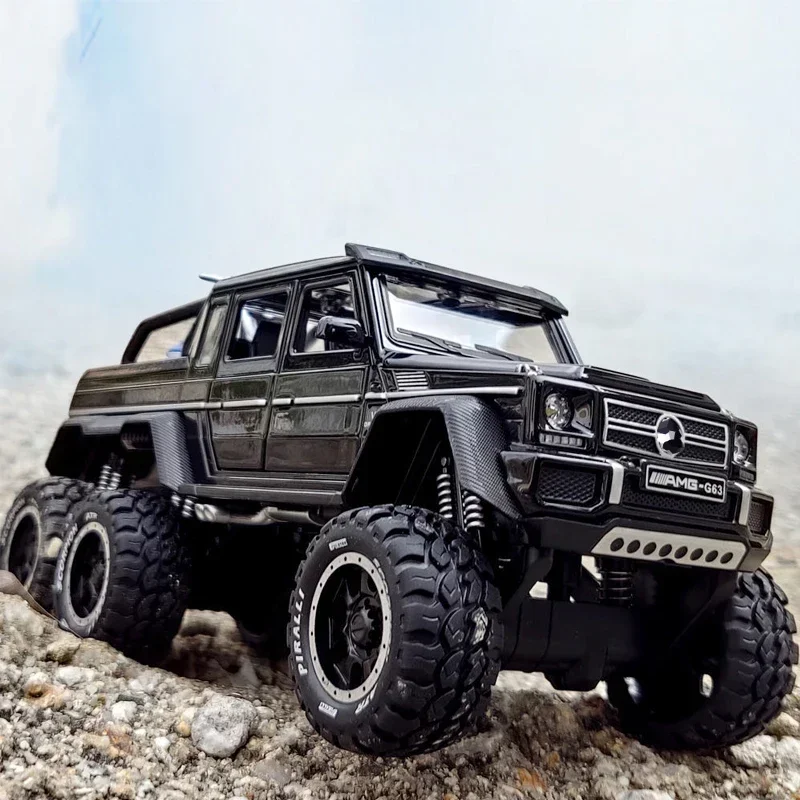 1:28 G63 6X6 AMG Tyre Off-Road Vehicle Alloy Car Diecasts & Toy Vehicles Car Model Off-Road Vehicle Car Toys For Gift