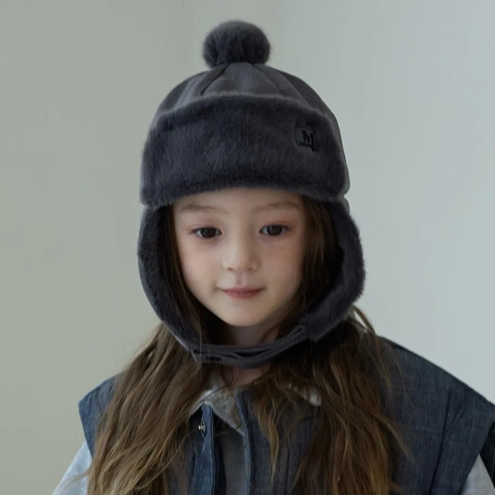 Topi Anak-anak Kartun Lucu Baru Topi Pelindung Telinga Tahan Angin Tahan Dingin Topi Pullover Hangat Tebal Musim Dingin