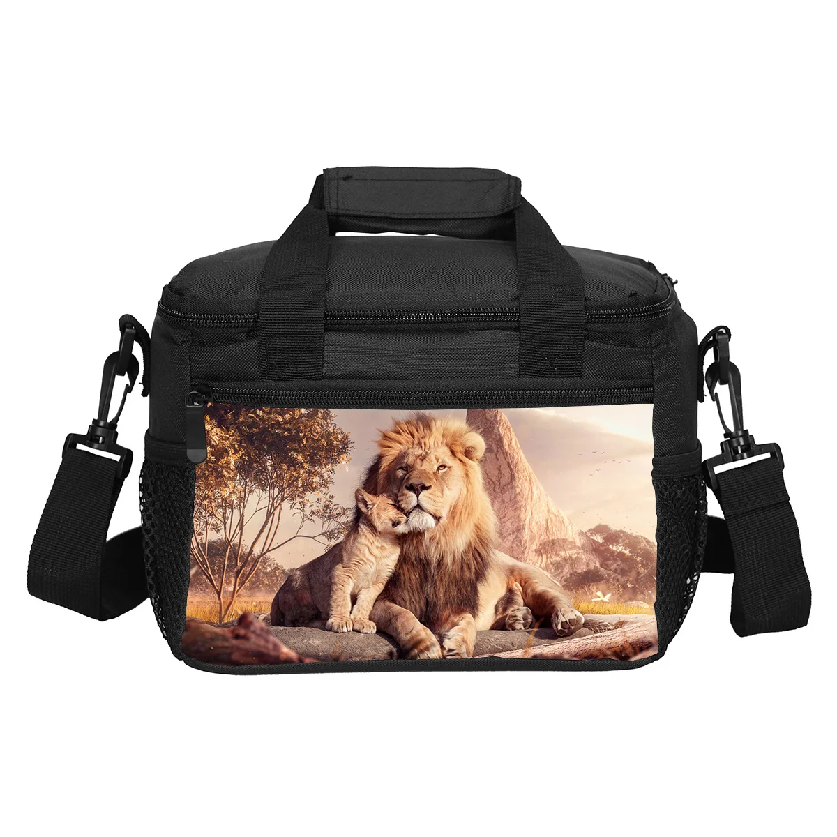 lion lunch bag versatile cartoon large capacity new item, best gift for boys and girls on school birthdays