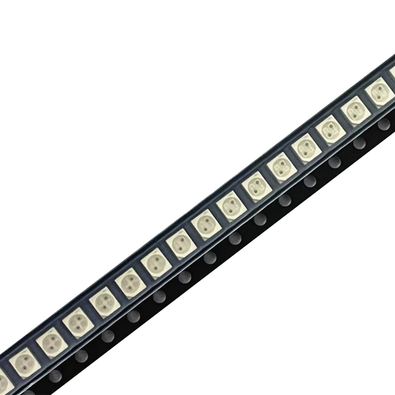 3528 앰버 및 옐로우 PLCC-4 리버스 폴, 2 색 SMD LED 램프 라이트 비즈, LAYT67B, 617Nm + 587Nm , 50MA 2V 0.1W, 100 개