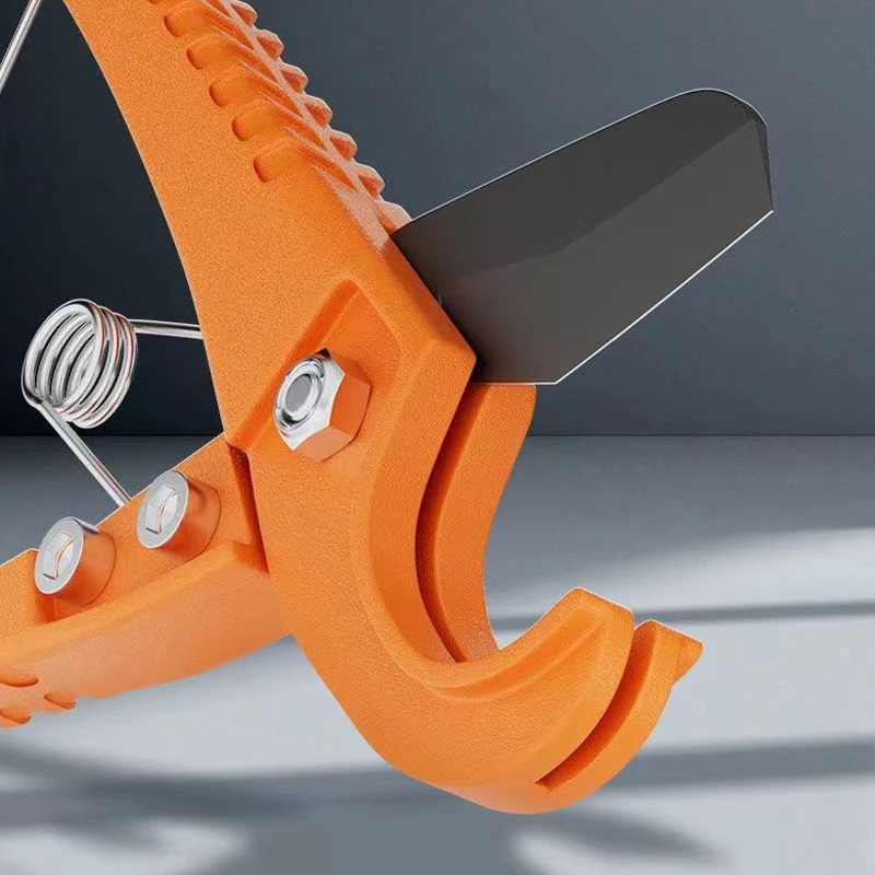 For Plastic Pipe One-Hand Operation PVC PPR Tube Cutting Tool Compact Scissors Design Portable PEX Pipe Cutter Home Accessories