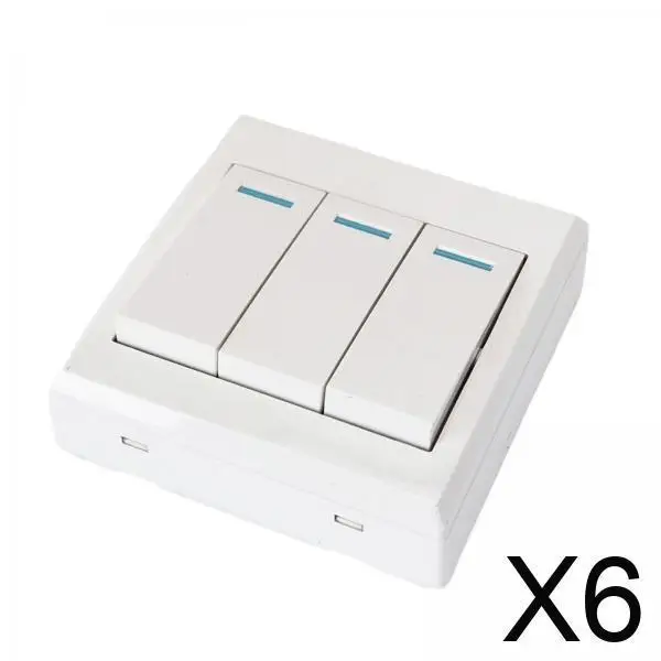 

6xBusy Board DIY аксессуары Развивающая вечеринка Веселая игра для детей дошкольного возраста Трехсторонний переключатель