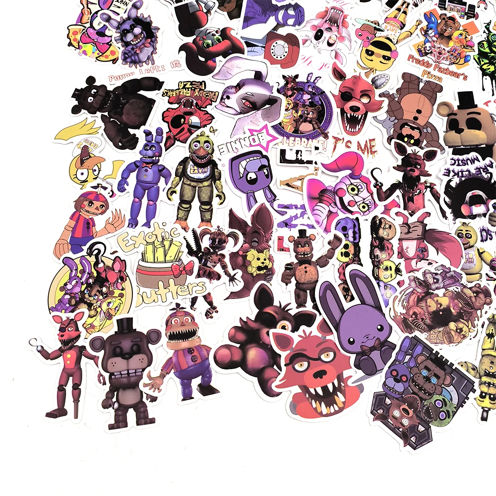 50/100PCS Five Nights at Freddy's Thriller Horror Game Graffiti Aufkleber Vinyl DIY Telefon Auto Laptop Kühlschrank Anime Aufkleber Aufkleber – Detail 2