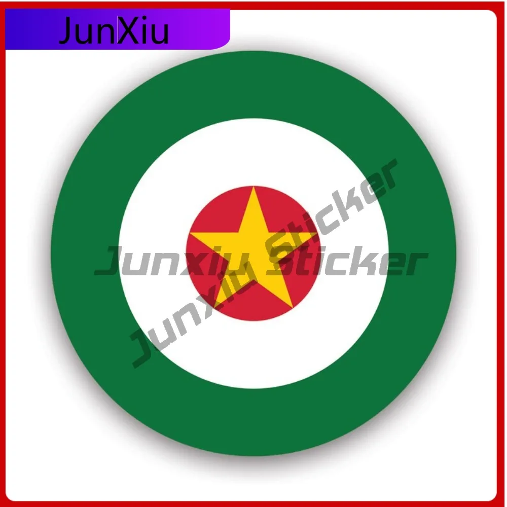 

Suriname Roundel Sticker Creative Decals Luma Surinamese Sur Sr Air Force National Insignia Military Aircraft Auto Decor Car