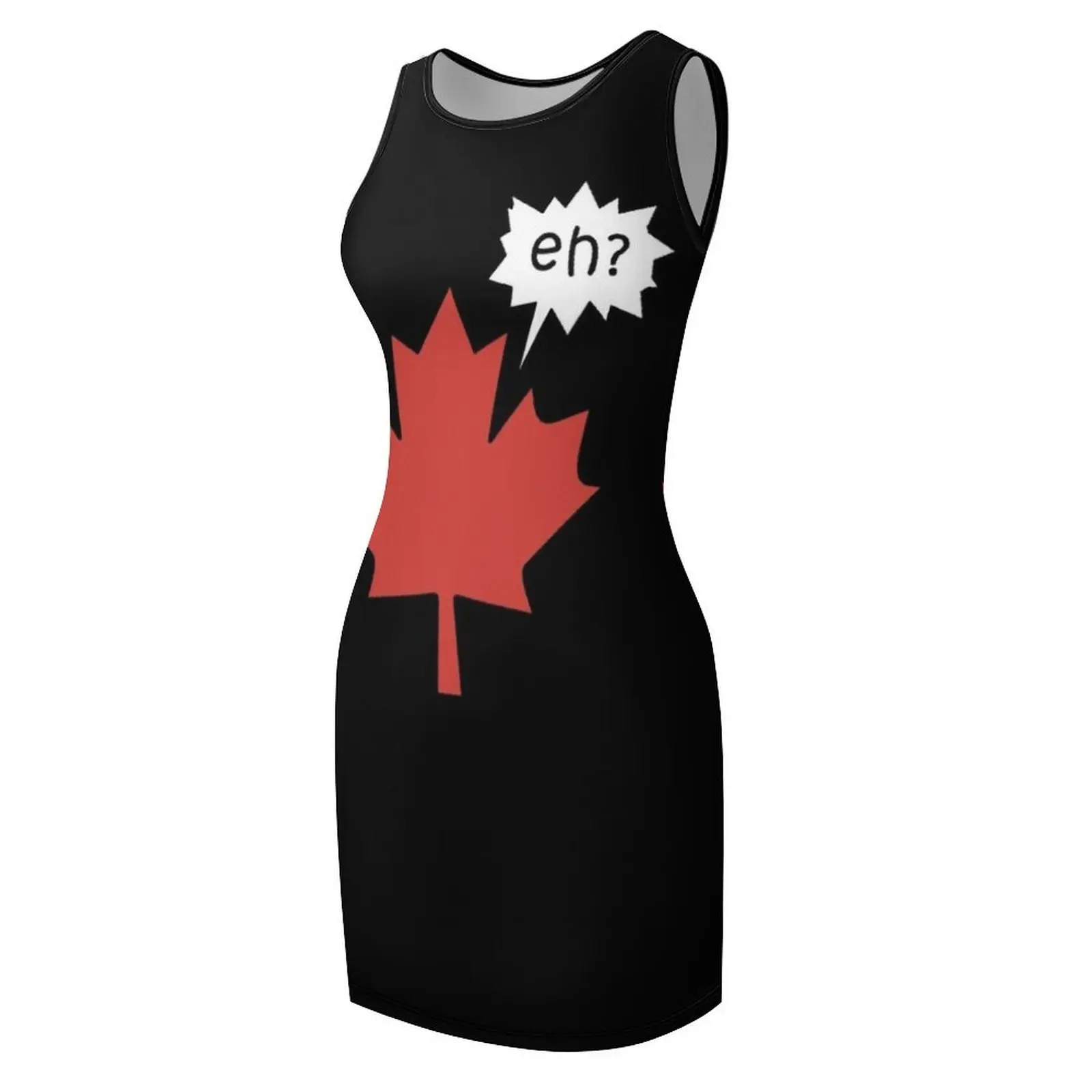 Grappig Canadese eh T-shirt Mouwloos Zonnejurk Cocktail van jurken trouwjurken voor feestjes jurken voor dames 2025