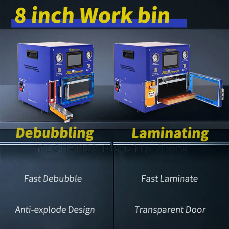OCA antischiuma macchina di laminazione meccanico IMark XS per 8 pollici curvo/piatto LCD Touch Screen strumento di riparazione di laminazione sottovuoto