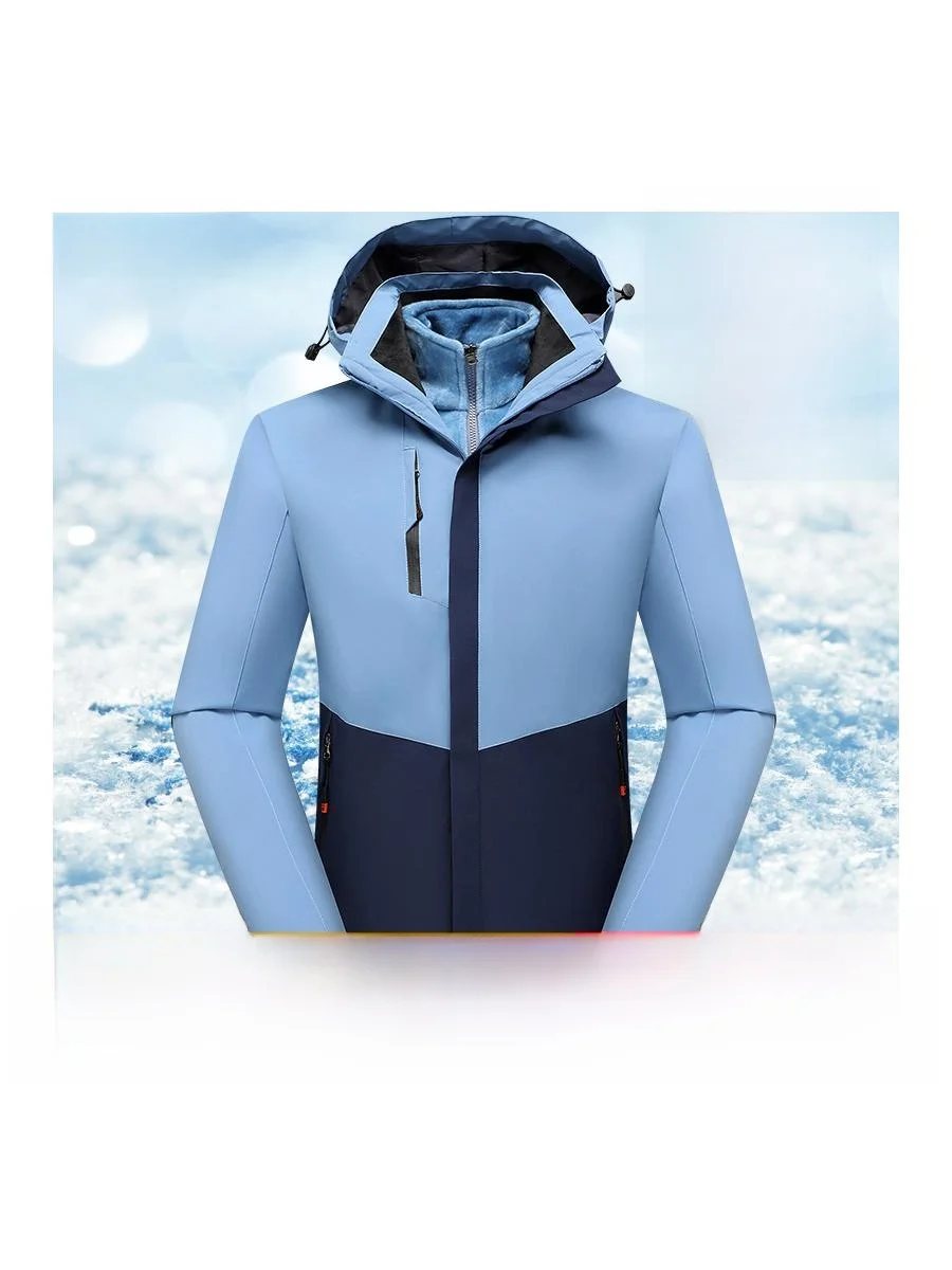 

Мужская повседневная куртка-трансформер для активного отдыха, утепленная, свободного кроя, из полиэфирного волокна, для осени и зимы