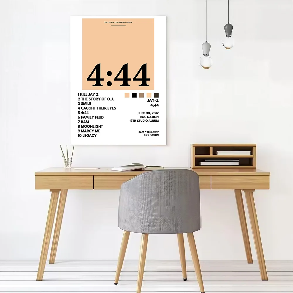 Jay-Z 4:44 Canvas Wall Art Poster Custom Wall Paintings Personalized Photo Printing for Decor Living Room Interior Decoration